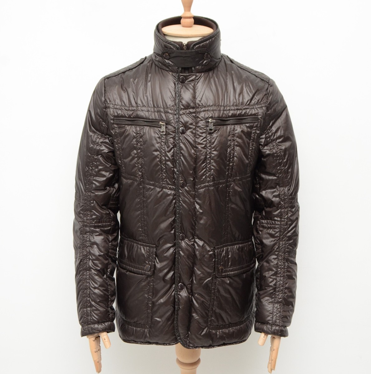 Men's Moncler Gaetan Quilted Brown Down Puffer Jacket Coat Men's Moncler Gaetan Quilted Brown Down Puffer Jacket Coat