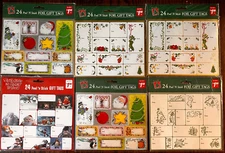 Paper Magic Christmas Holiday 6  PACKS 24 Peel 'N' Stick Foil Gift Tags Sticker