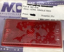 NEW GENUINE MC ENTERPRISES MC-478 LENS, RED