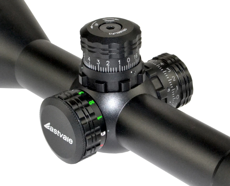 Mira para rifle 3-9x50 AOL con anillos con E RGB Mil Dot Ill abatible + tapas + parasol Foto 3 de 4