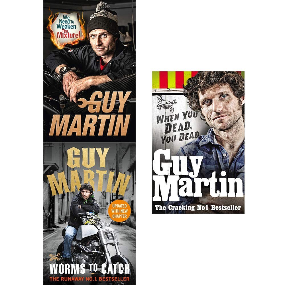 Guy Martin Collection We Need to Weaken the Mixture Worms to Catch 3 Books Set