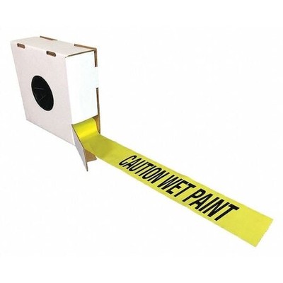 Zoro Select B3104y45-200 Barricade Tape W/Reel,Yellow/Blk,1000 Ft