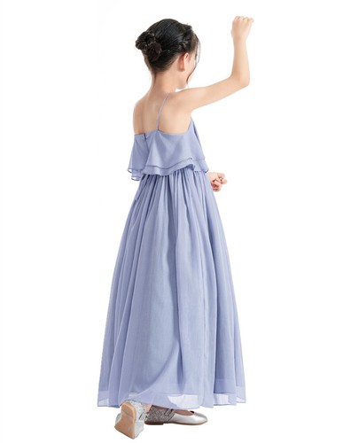 Chiffon Flower Girl Dress Summer Wedding Dress Reception Dress Dancing Dress - Picture 26 of 52
