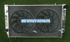 Aluminum Radiator + Fans For Jaguar XJS 6 CYL 3.6L 1982-1991 / 4.0L 1992-1996 95