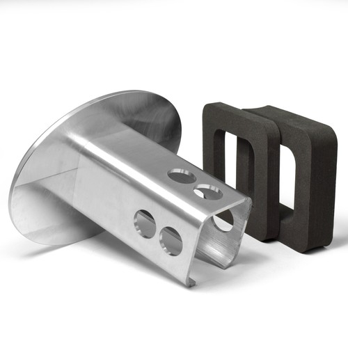 Ford Ranger 3D Logo on Brushed Oval Billet Aluminum 2 inch Tow Hitch Cover - Picture 4 of 6