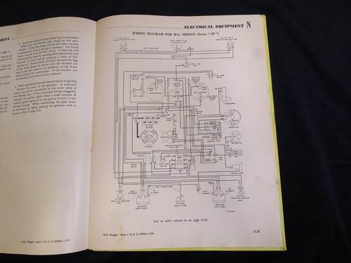 MG MIDGET WORKSHOP MANUAL SERIES TD AND TF 1955 Hard Cover ABINGDON British MC - Picture 18 of 19