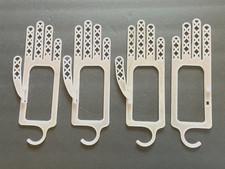 4 Vintage 1950's Handiform Pink Plastic Glove Stretcher Dryer Form 3 left hand 1