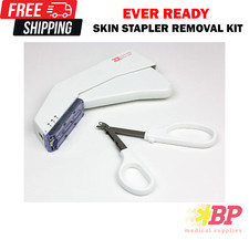 Ever Ready First Aid Sterile Disposable Medical Skin Stapler w Staples  Remover