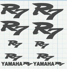  Yamaha R7 Motorcycle helmet decals, Sticker  Decal sheet.