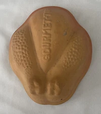 Vintage Gourmet-Topf Terra Cotta Clay Covered Baker Cooker Cornish Hen Roaster