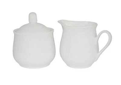 Milch und Zucker Set mit Deckel 3-teilig Porzellan Milchkännchen Provance - Bild 1 von 4
