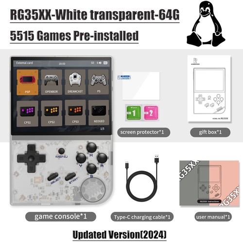 ANBERNIC New 2024 RG35XX Retro Handheld Game Console 3.5 Inch Linux System Gift - Picture 12 of 14