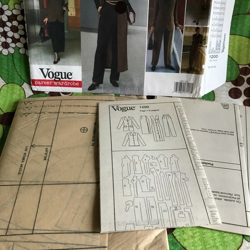 Vogue 1200 VTG Sewing Pattern Vogue Career Wardrobe 12-14-16 Uncut - Picture 4 of 4