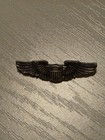 Vintage 1.5" WW II US Army Air Force Wings Pin 925 Sterling Silver C-Catch Clasp — photo 6
