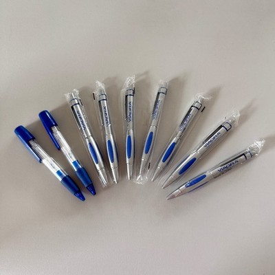 Rare Viagra Pfizer Pharma Drug Rep Pens Lot of 9 Metal Click & Dosing Guide NOS