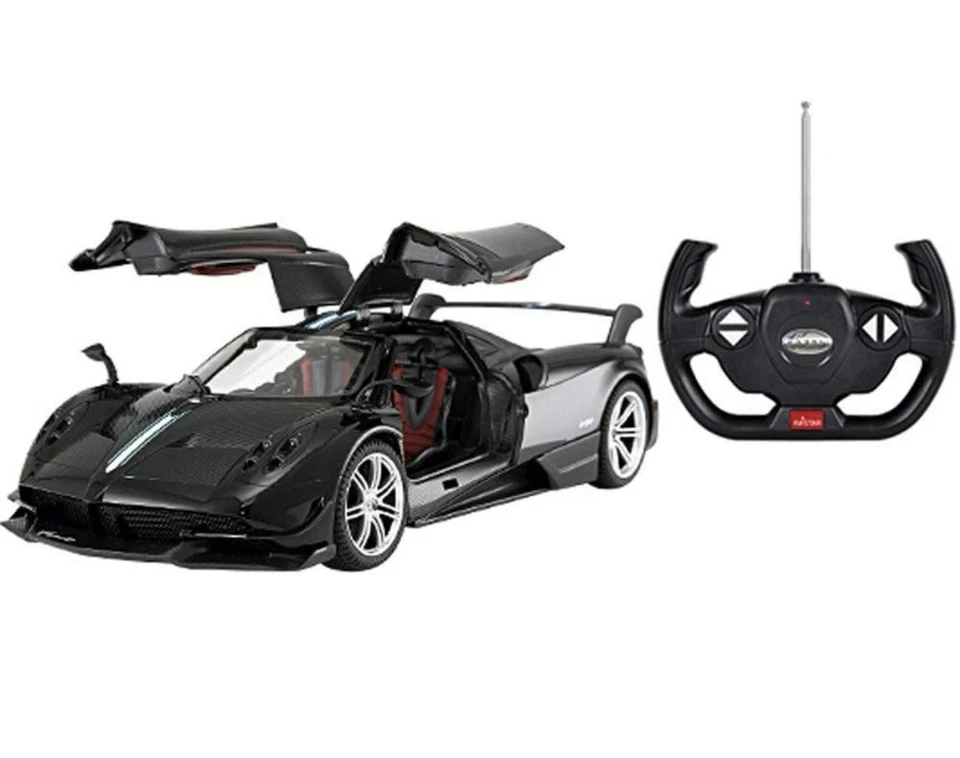Official licensed model 1:14 Rastar RC Pagani Huayra Super Sports Car (Black) - Image 3 of 3