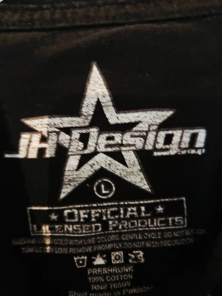 Camiseta Feminina JH Designs Betty Boop Preta/Tamanho G EUA Vestuário Feminino - Imagem 4 de 4