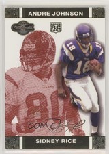 2007 Co-Signers Red Changing Faces Gold /399 Sidney Rice Andre Johnson HOF 0o6v