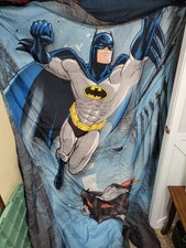 Batman Batmobile Reversible Comforter Blanket DC Comics Twin Size