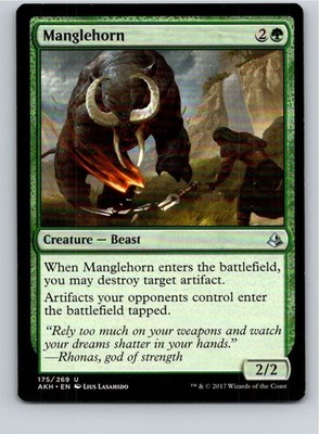Magic the Gathering Manglehorn Amonkhet MTG Free Shipping!