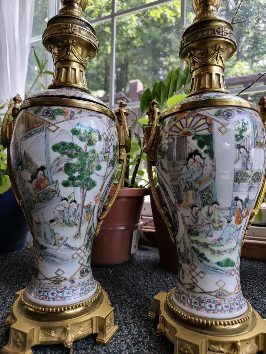 陶瓷中国花瓶1850-1899 | eBay