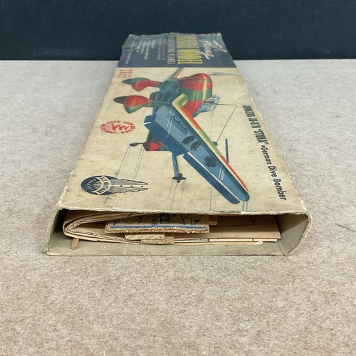 Vintage Ace Whitman Junkers JU-87B Stuka German Dive Bomber Holz Modell - Bild 3 von 7