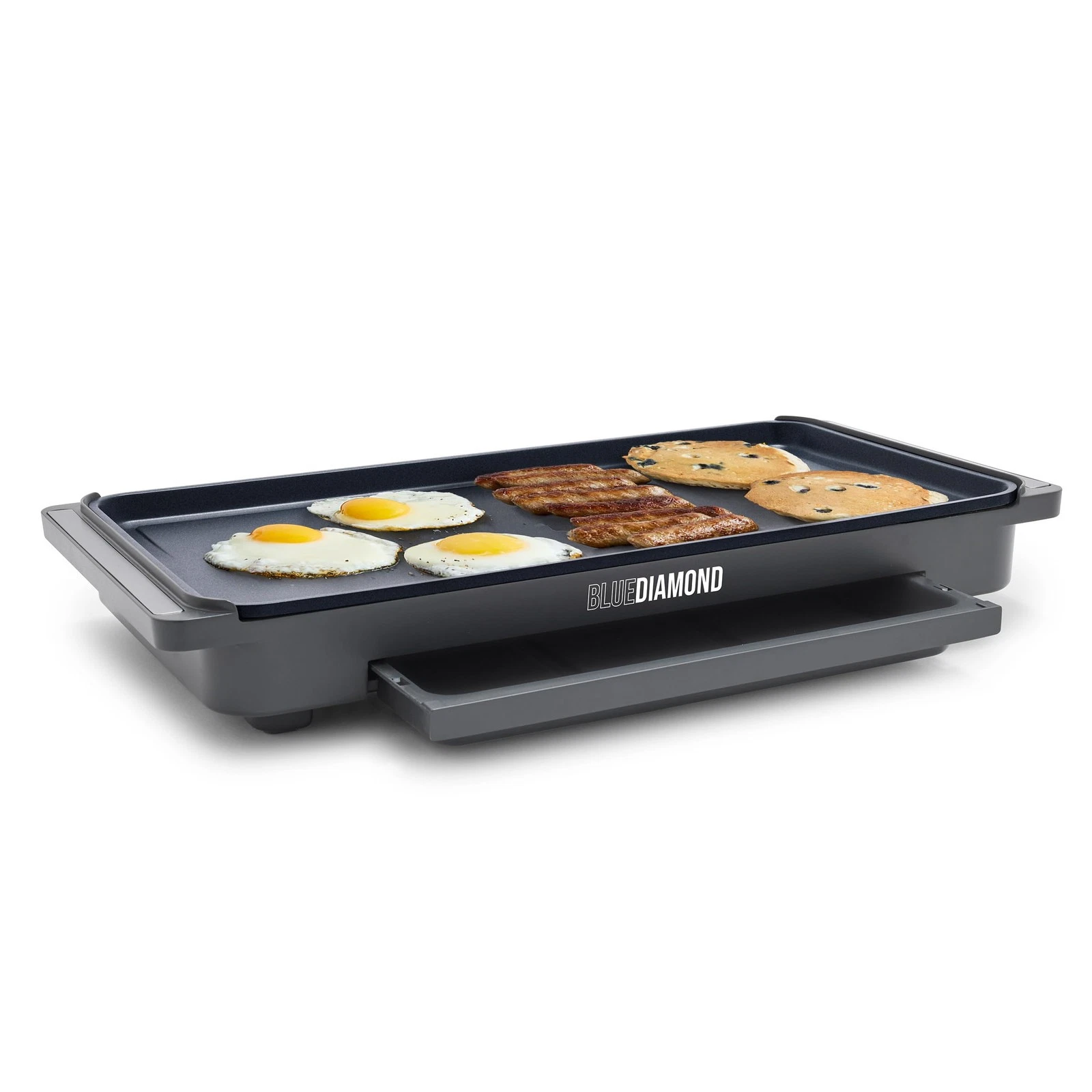 20” x 10.5” Extra Large Electric Griddle, Healthy Ceramic Nonstick Surface, N...