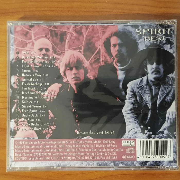 SPIRIT Best - Mr. Skin ZOUNDS  NEU SEALED (CD) - Bild 2 von 2
