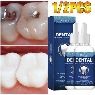 2/1PCS Dental Cavity Healing Tooth Armor Teeth Care Whitening Enamel Restoration