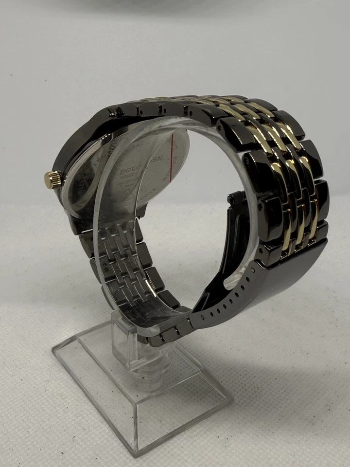 U.S. Polo Assn. Men's USC80733WM Two-Tone Gunmetal Gold Quartz Men’s Watch - Image 4 of 4