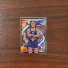 2024 Topps Finest UFC Erin Blanchfield Silver Die-Cut Refractor 20/25 SSP #205