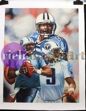 Steve McNair Tennessee Titans NFL Football Art Original Oil Painting 2