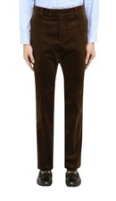 Authentic Men's Gucci Brown Stretch Velvet Trousers Dress Pants 702094 New 1150
