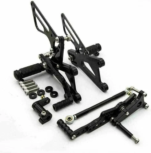 Black Rearset Foot Pegs Rear Set For Triumph DAYTONA 675/STREET TRIPLE 2006-2012