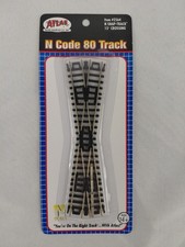 Atlas Code 80 15 Degree Crossing - N Scale Nickel Silver Model Train Track New