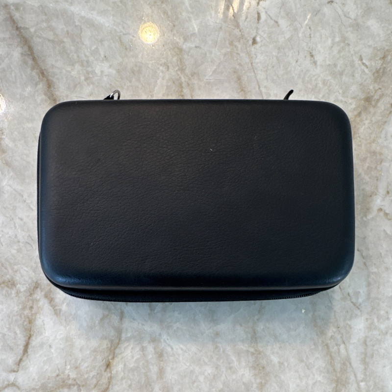 Black Zippered Hard Travel Carrying Case w/ Nintendo DS/3DS Game Storage