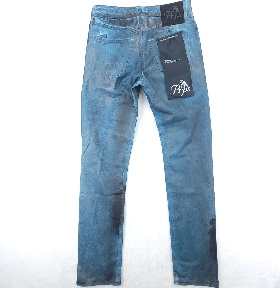 PRPS Demon Slim Straight Japanese Selvedge Jeans Sz 29x31 Mid Rise