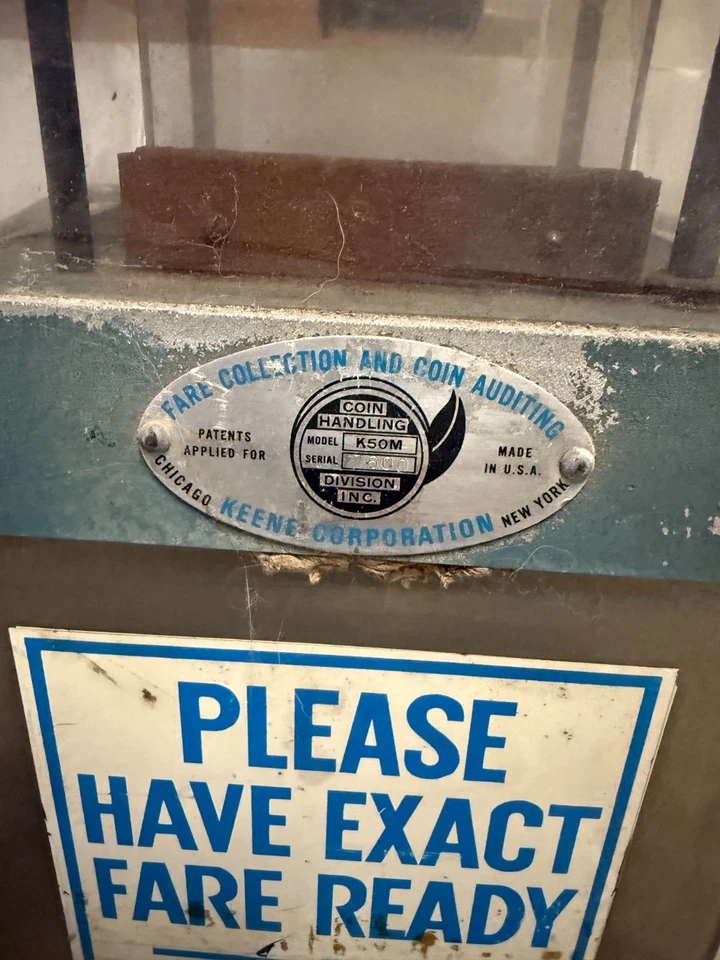 Vintage Keen Corporation Bus Fare Box Metro Area Transit Authority Omaha - Image 3 of 4