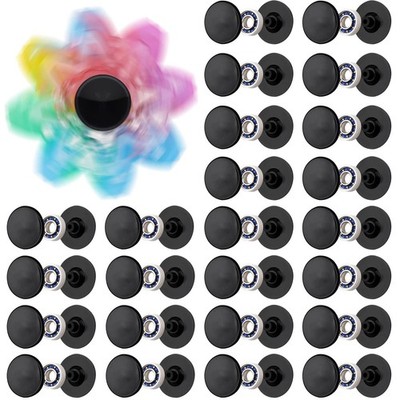 NiArt Fidget Spinner Toy DIY 24 Black Cap Bearings, Bearings Only 