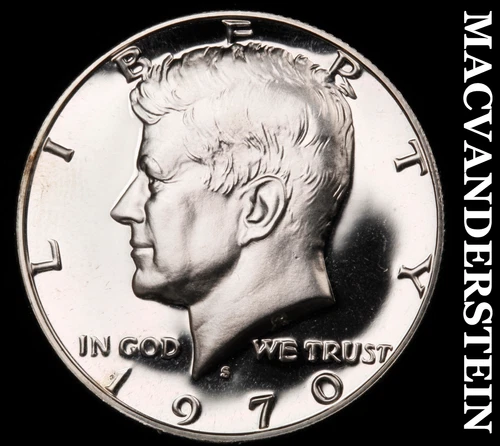 1970-S Kennedy Half Dollar- Silver Lustrous Choice Gem Proof  #i4826
