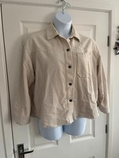 Zara - Cream Cord 100% cotton jacket - Size medium