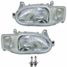 Scheinwerfer Set H4 für Ford Escort VII Stufenheck GAL AFL ANL AVL inkl. Lampen