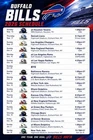 Buffalo Bills 2026 NFL Football Schedule Refrigerator Magnet 4 by 6 inch