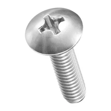 Machine Screws Phillips Head(1/4"-20x1") 30Pcs, Silver