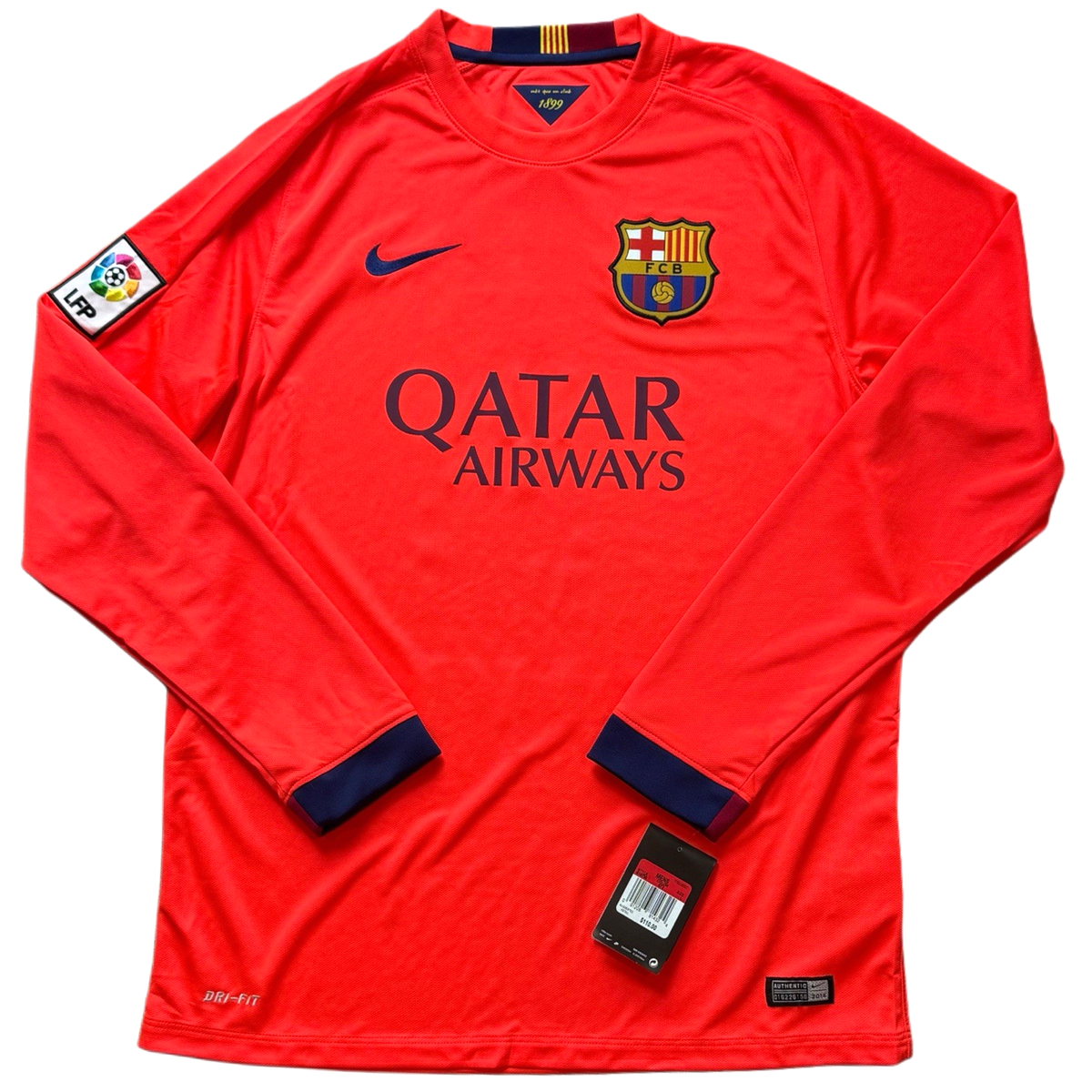 2014/15 Barcelona Away Jersey #11 Neymar Jr Large Nike Long Sleeve