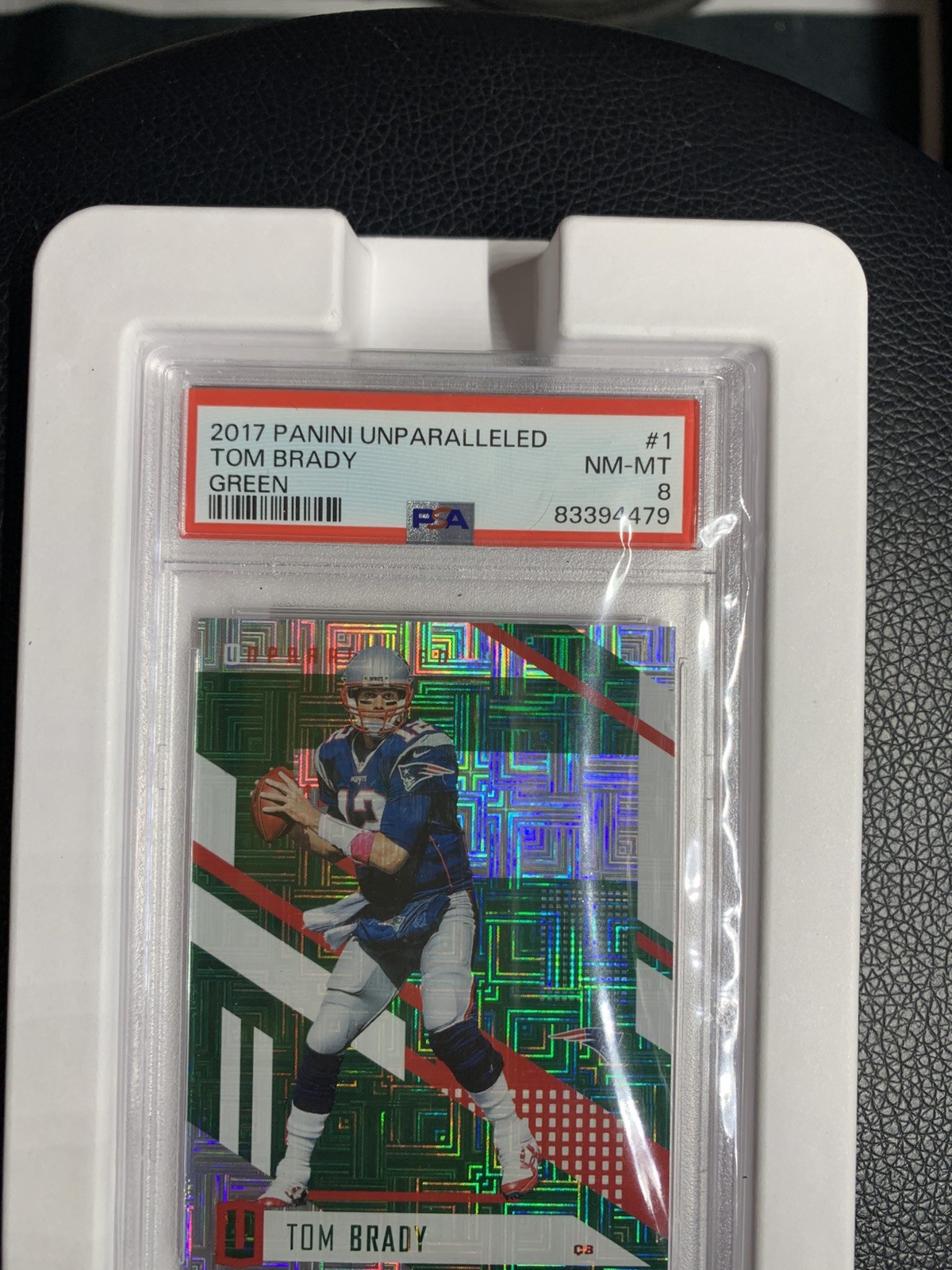 Tom Brady 2017 Unparelleled  PSA Authentic #4/5,only 2 in the world PSA graded  view 15