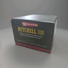 NEW Vintage Garcia Mitchell 300 Spinning Reel in Box with Spool And Paperwork