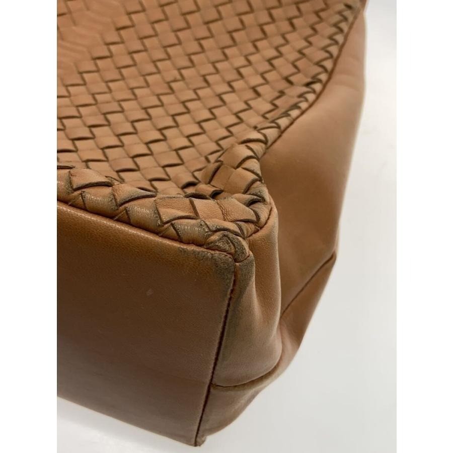 Bottega Veneta Intrecciato Tote Bag Handbag Leather Camel Italy 146793 Authentic image 7