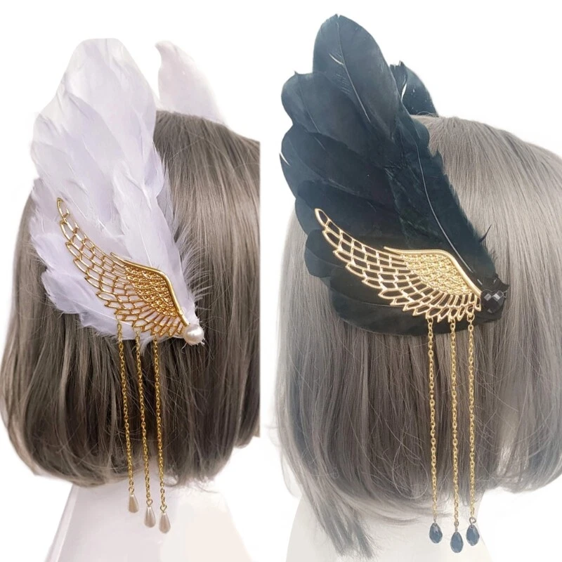 Cosplay Hair Clip Wing Chain Hair Pin Girls Side Clip Party Props