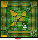 1pc QFP LQFP TQFP 48,64,100pin 0.5mm pitch STM32 adaptor breakout stripboard PCB